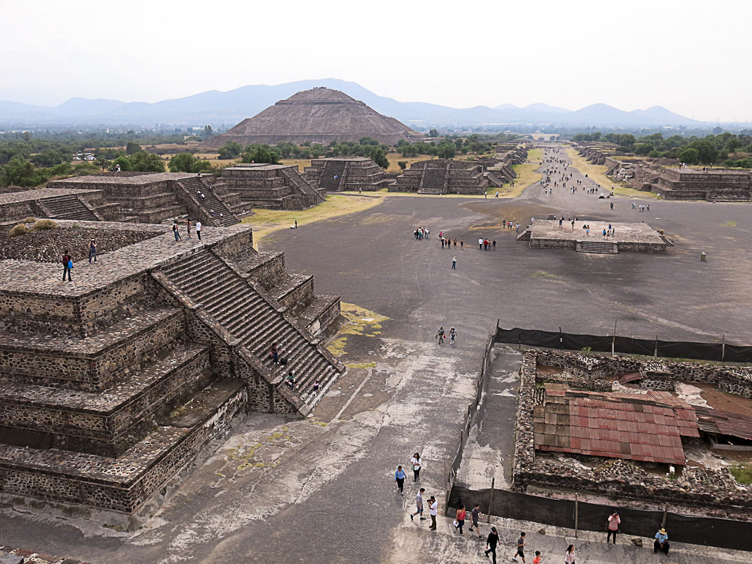 Teotihuacan - auf der Nordpyramide