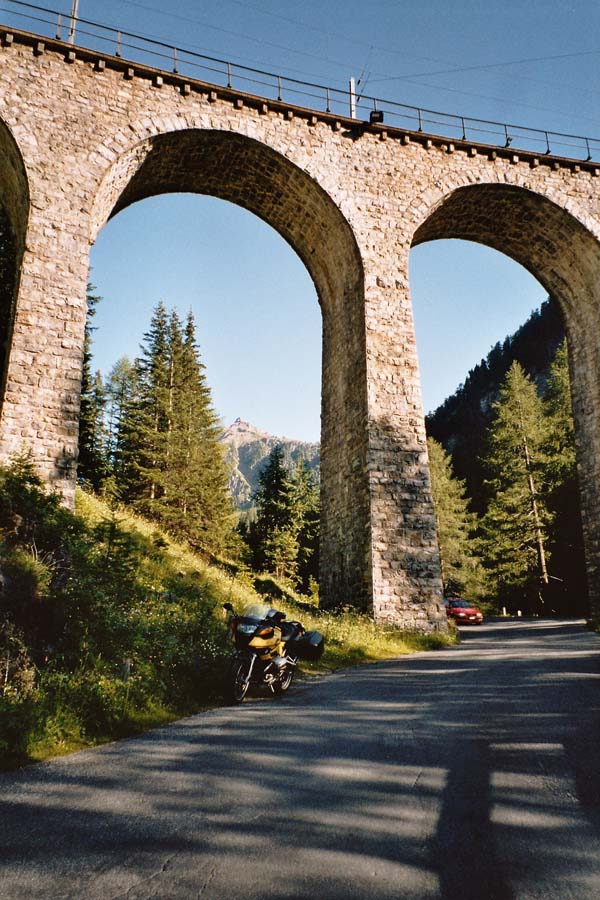 Albula - Viaduct der Rh�tischen Bahn