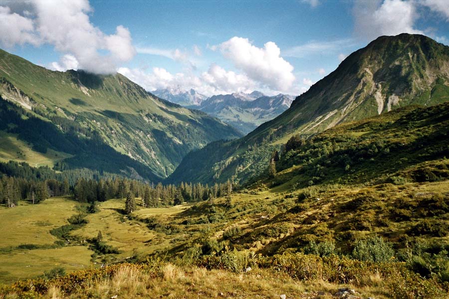 Blick vom Furka-Joch Richtung Dam�ls