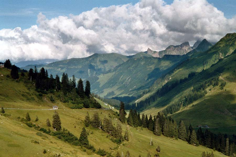 Blick vom Furka-Joch Richtung Dam�ls