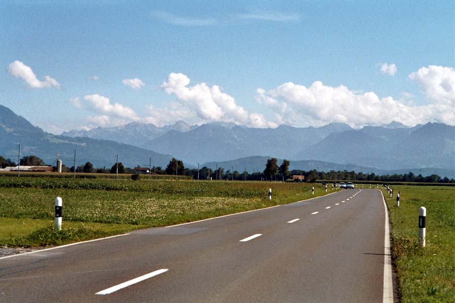 Auf der Stra�e Richtung Rankweil