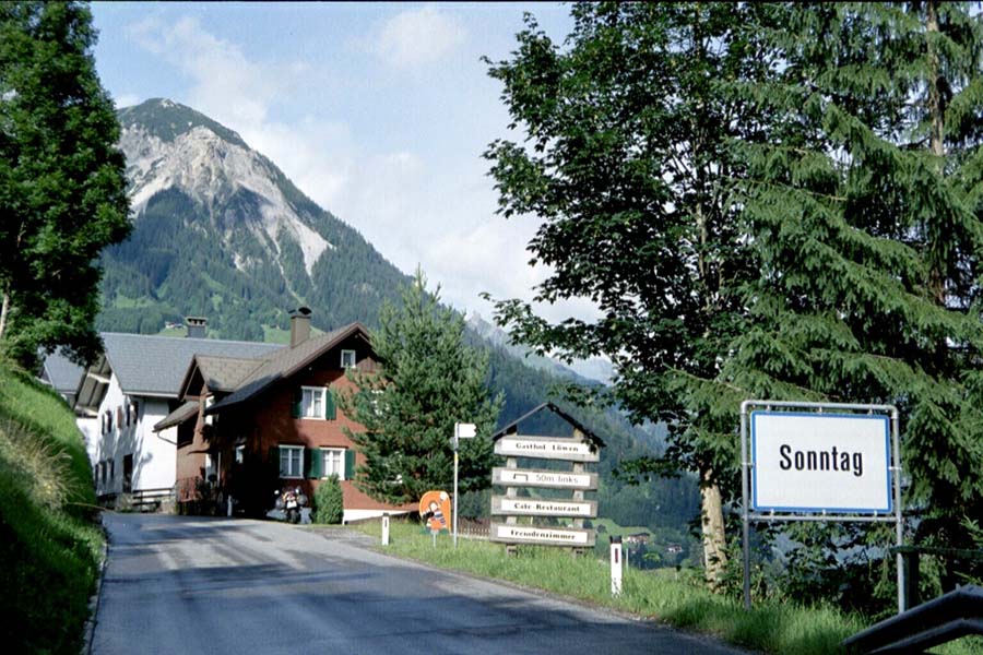 Sonntag im gro�en Walsertal